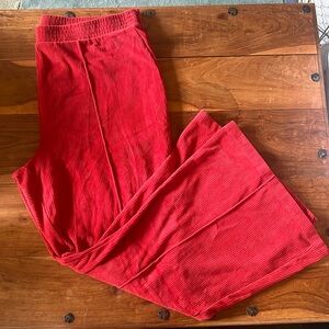 Aerie Corduroy Red Flare Pant. XXL